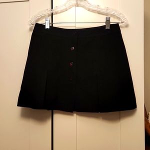Bebe black button down miniskirt with pleats 6